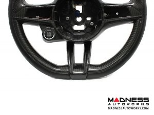 Alfa Romeo Giulia Steering Wheel Trim - Carbon Fiber - Lower Trim Set - QV Model Alfa Romeo Giulia Steering Wheel Trim - Carbon Fiber - Lower Trim Set - QV Model